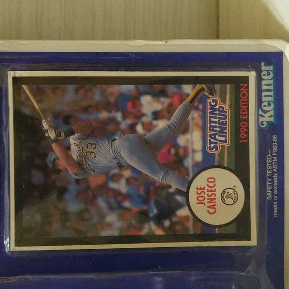 Vintage 1990 Staring Lineup Jose Canseco Action Figure Kenner - Picture 4 of 5
